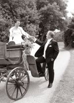 Brautpaar Kutsche